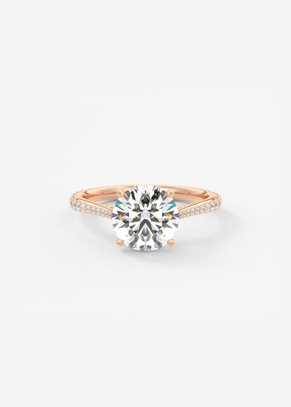 Oval Solitaire With Raised Basket Gallery Lab Grown Diamond Engagement Ring
