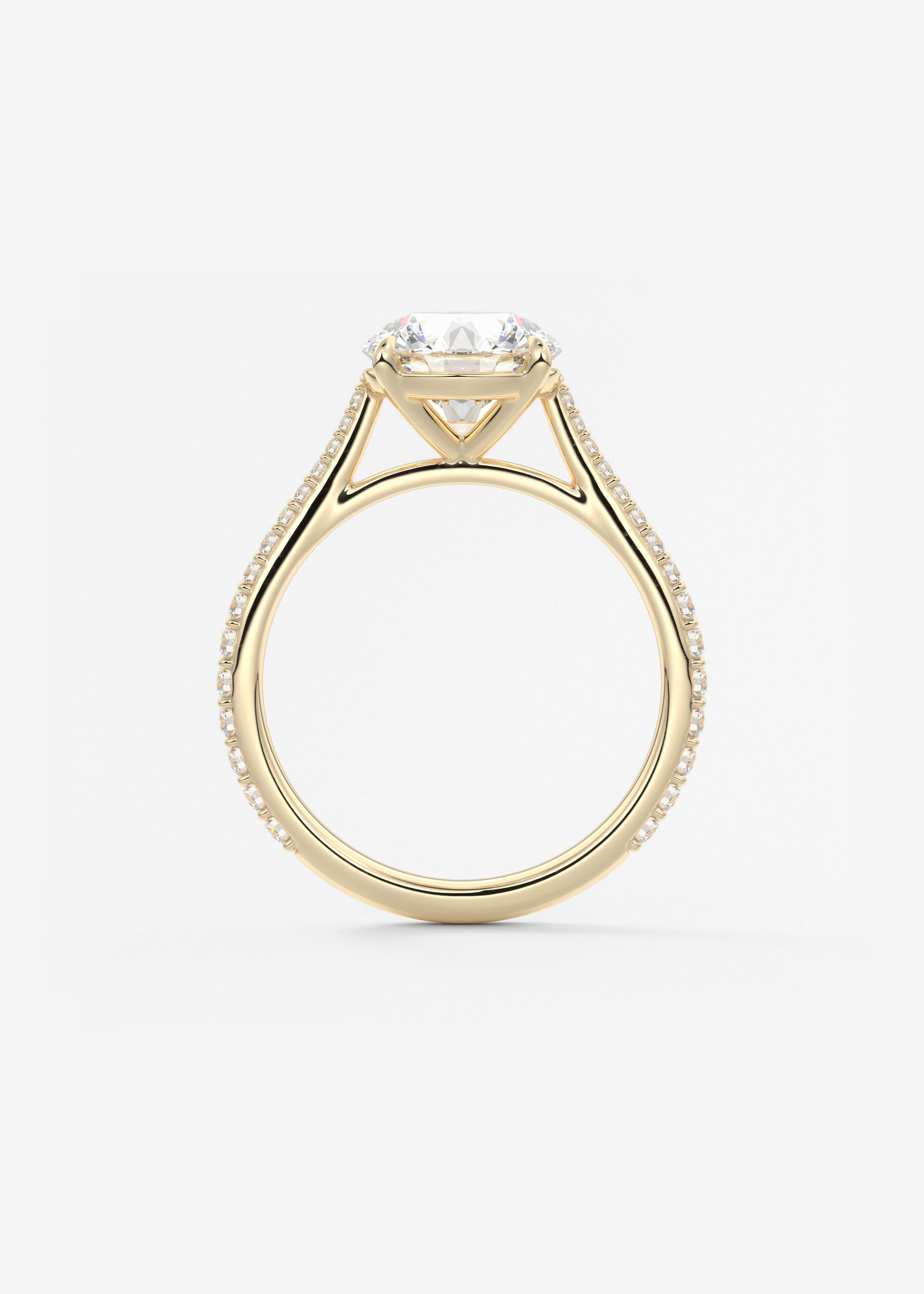 Oval Solitaire With Raised Basket Gallery Lab Grown Diamond Engagement Ring