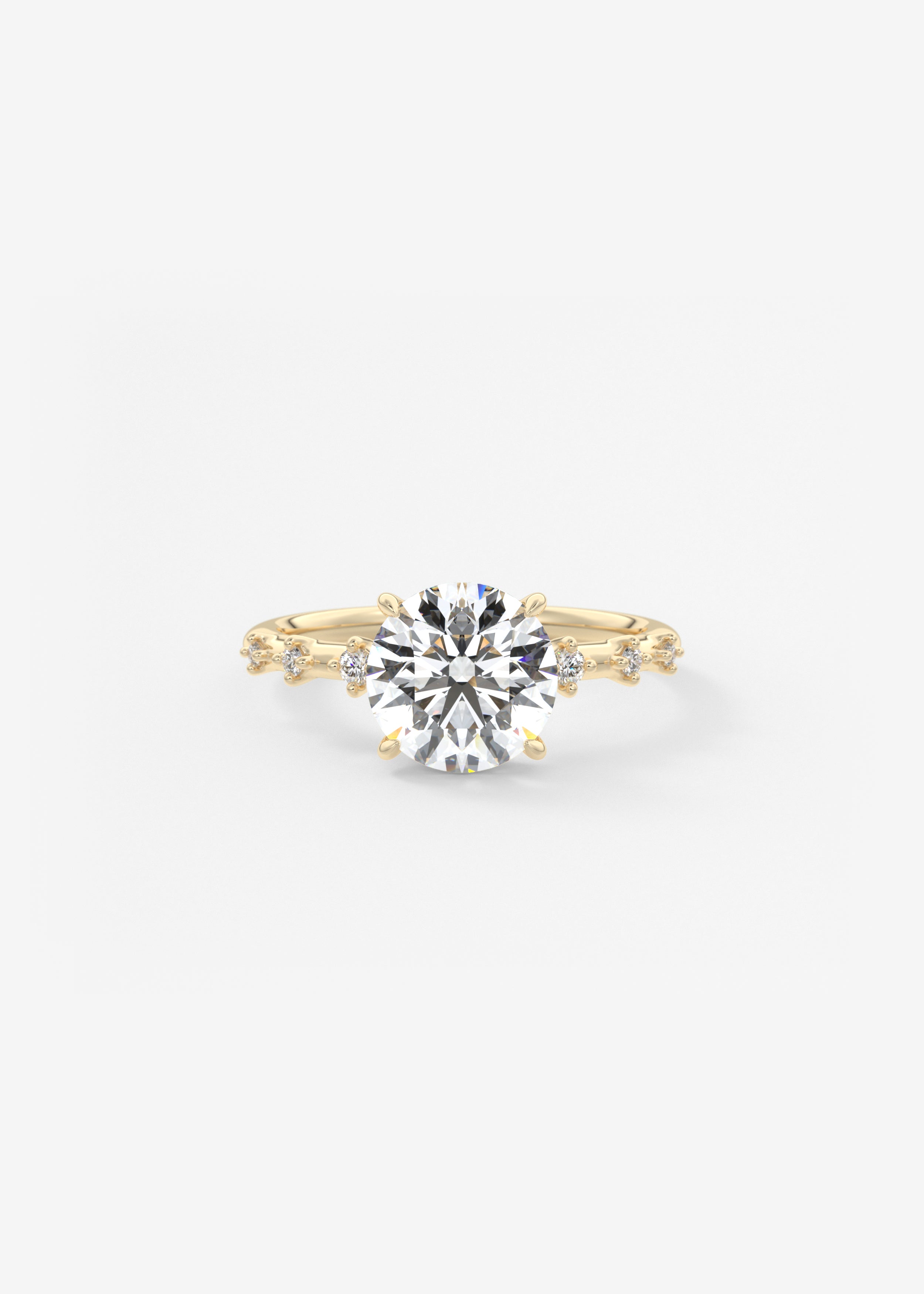 Oval Solitaire With Raised Basket Gallery Lab Grown Diamond Engagement Ring