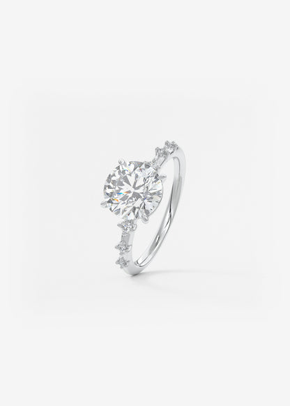Oval Solitaire With Raised Basket Gallery Lab Grown Diamond Engagement Ring