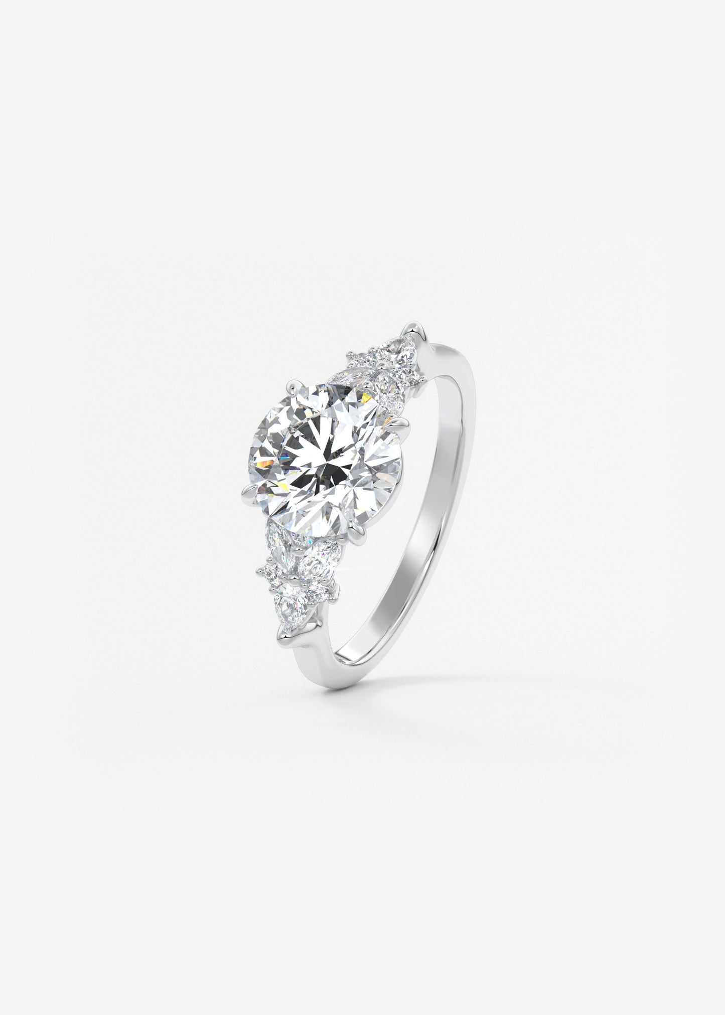 Oval Solitaire With Raised Basket Gallery Lab Grown Diamond Engagement Ring