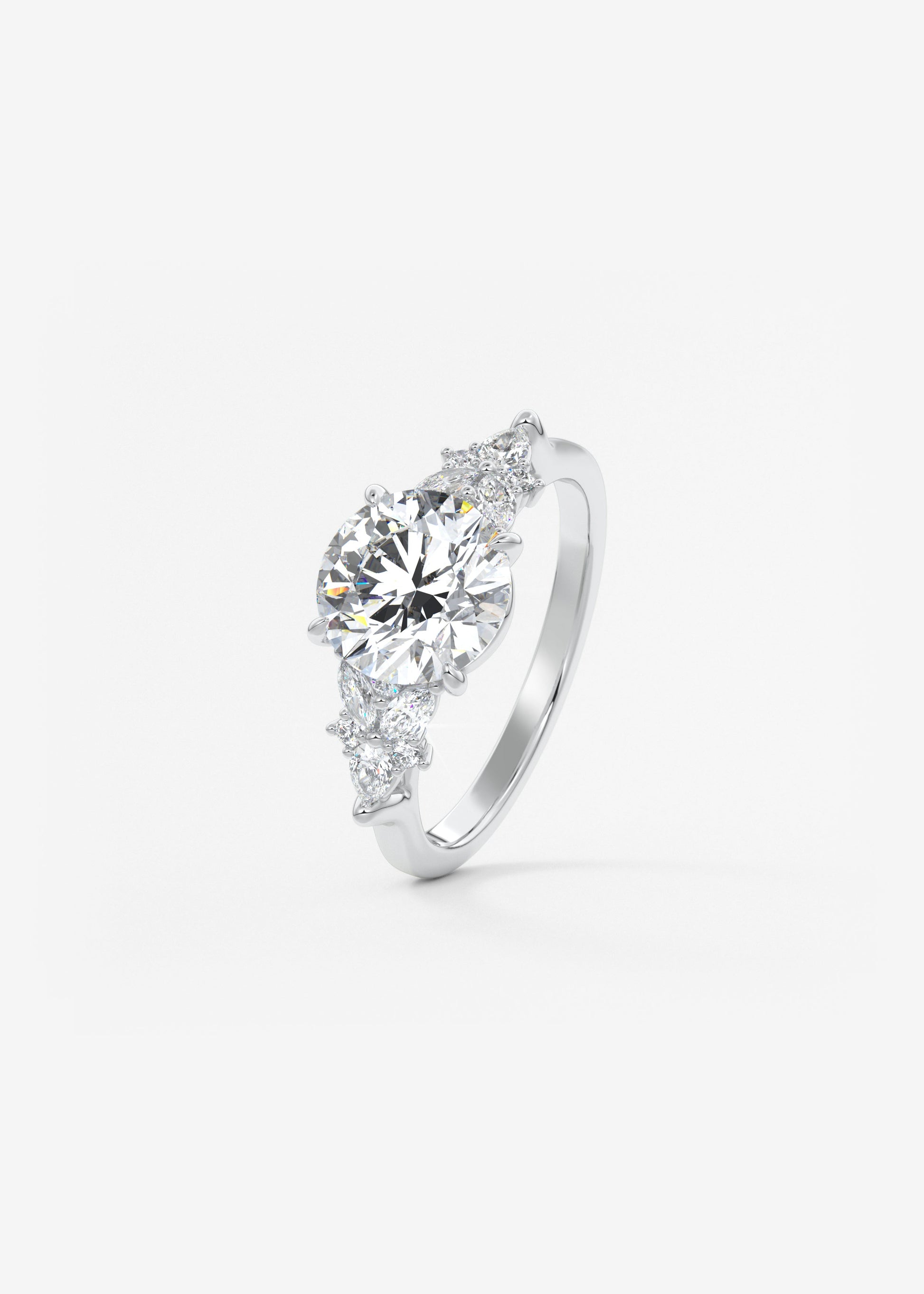 Oval Solitaire With Raised Basket Gallery Lab Grown Diamond Engagement Ring
