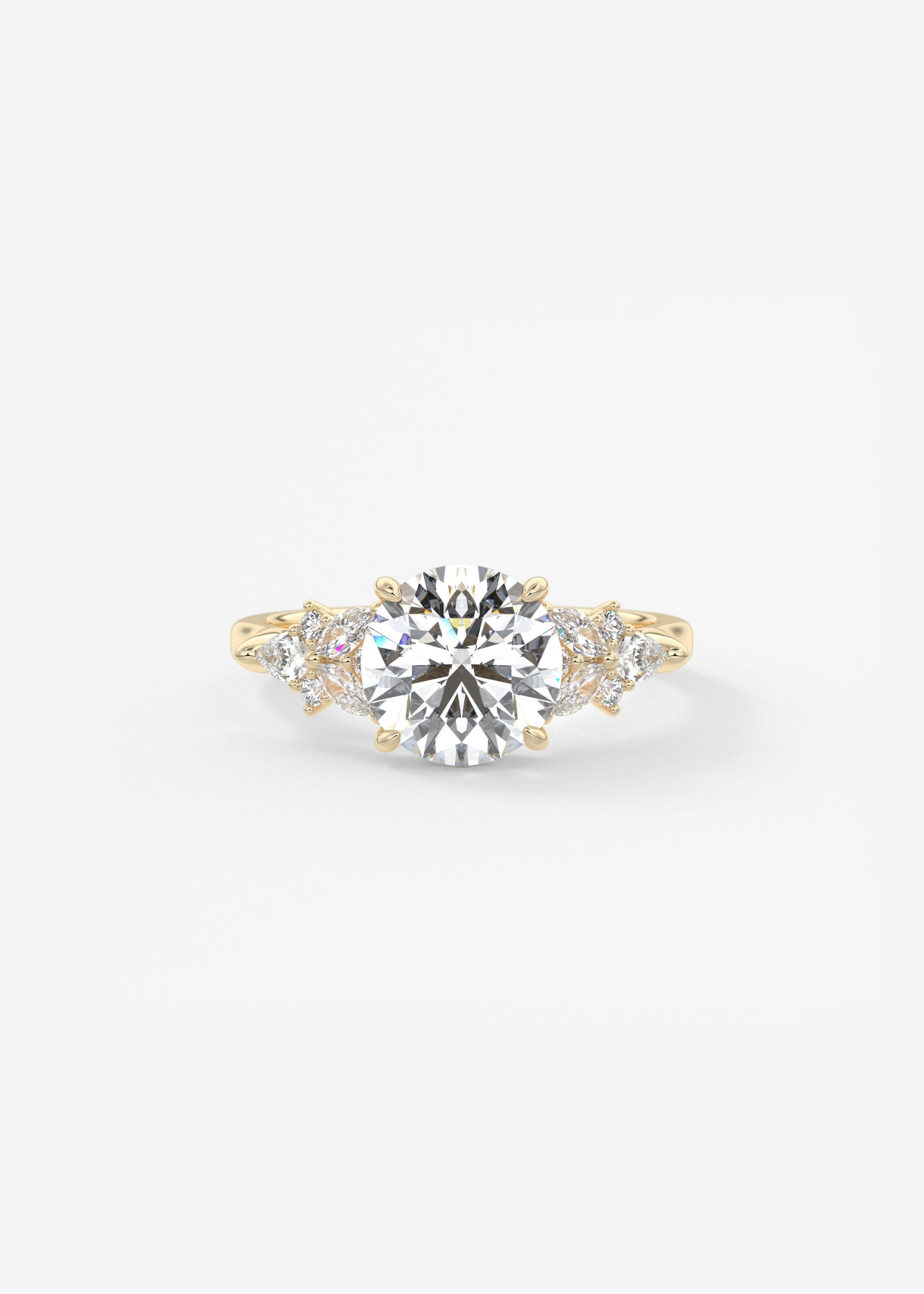 Oval Solitaire With Raised Basket Gallery Lab Grown Diamond Engagement Ring