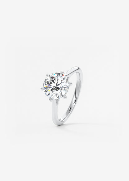 Oval Solitaire With Raised Basket Gallery Lab Grown Diamond Engagement Ring