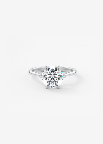 Oval Solitaire With Raised Basket Gallery Lab Grown Diamond Engagement Ring