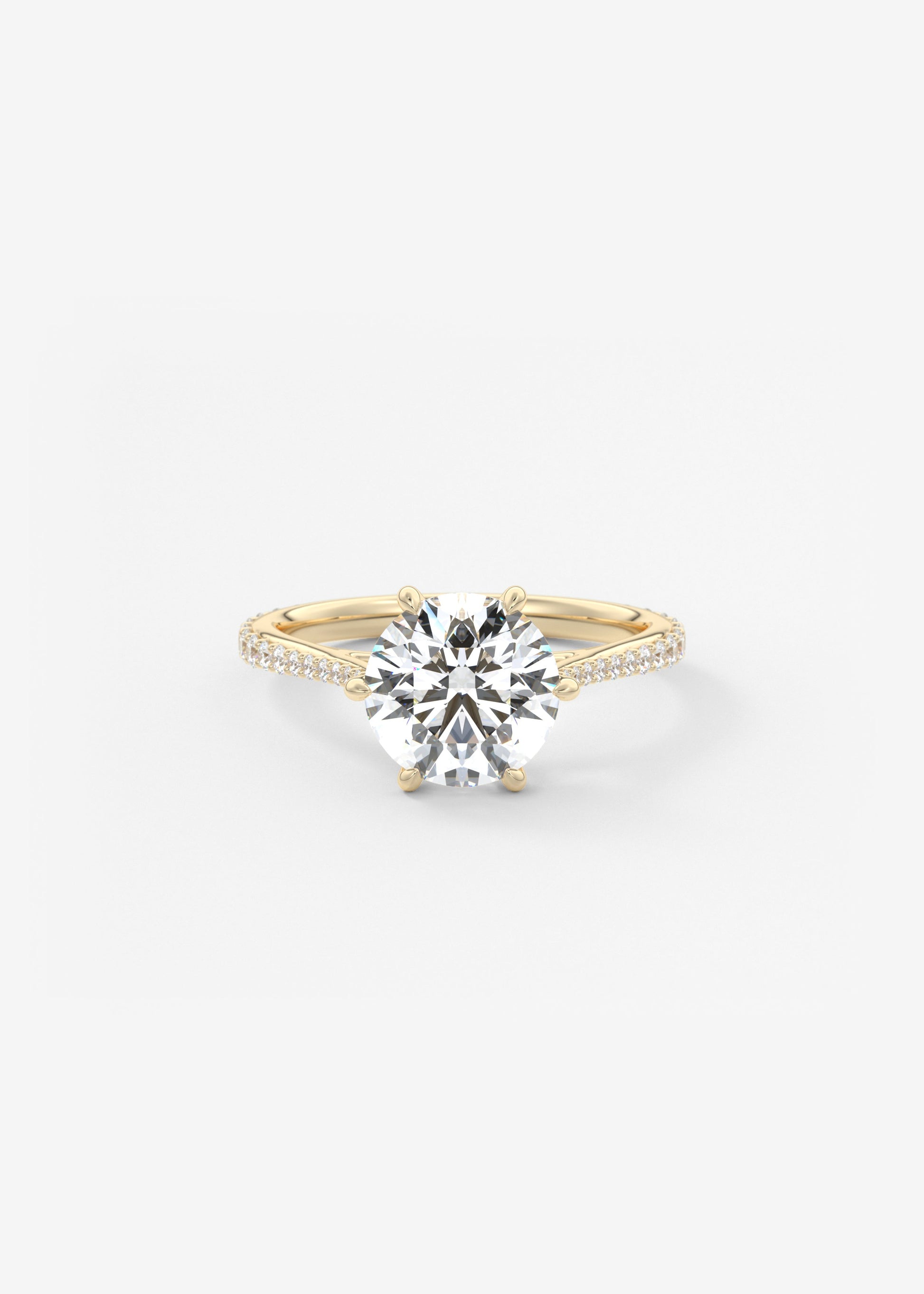 Oval Solitaire With Raised Basket Gallery Lab Grown Diamond Engagement Ring