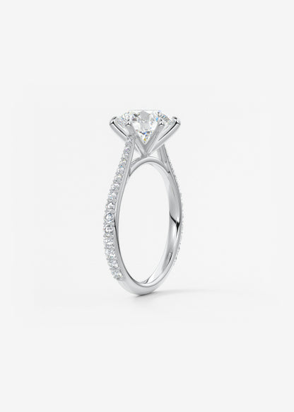 Oval Solitaire With Raised Basket Gallery Lab Grown Diamond Engagement Ring