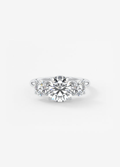 Oval Solitaire With Raised Basket Gallery Lab Grown Diamond Engagement Ring