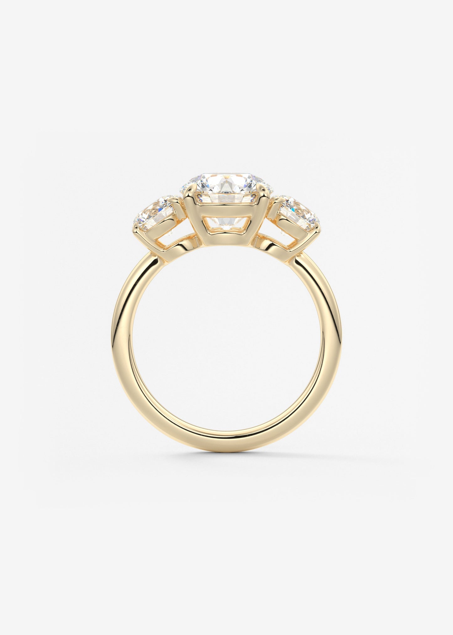 Oval Solitaire With Raised Basket Gallery Lab Grown Diamond Engagement Ring