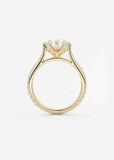 Oval Solitaire With Raised Basket Gallery Lab Grown Diamond Engagement Ring