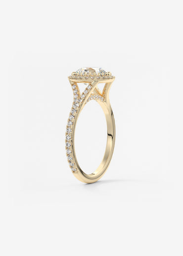 Oval Solitaire With Raised Basket Gallery Lab Grown Diamond Engagement Ring