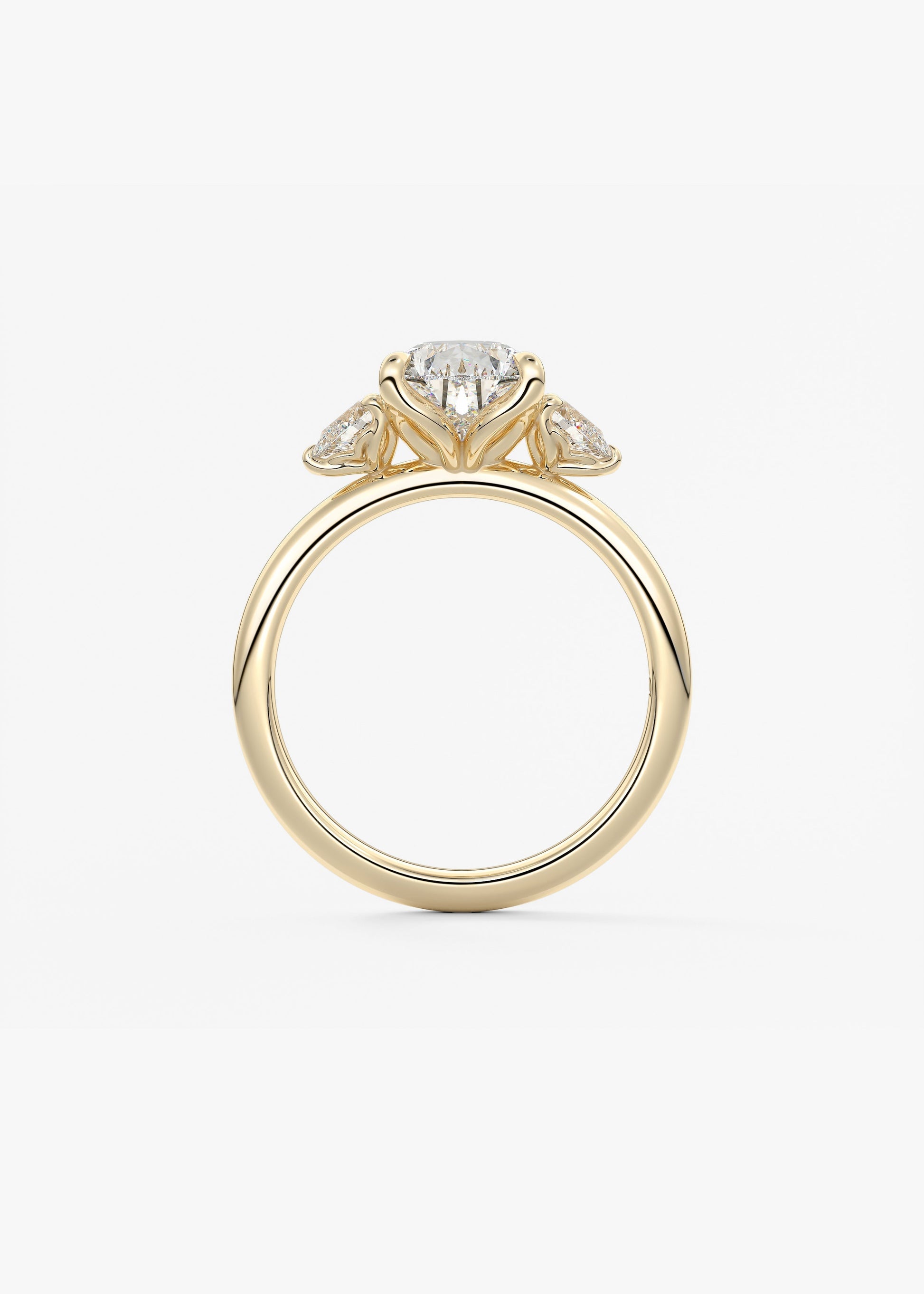 Oval Solitaire With Raised Basket Gallery Lab Grown Diamond Engagement Ring