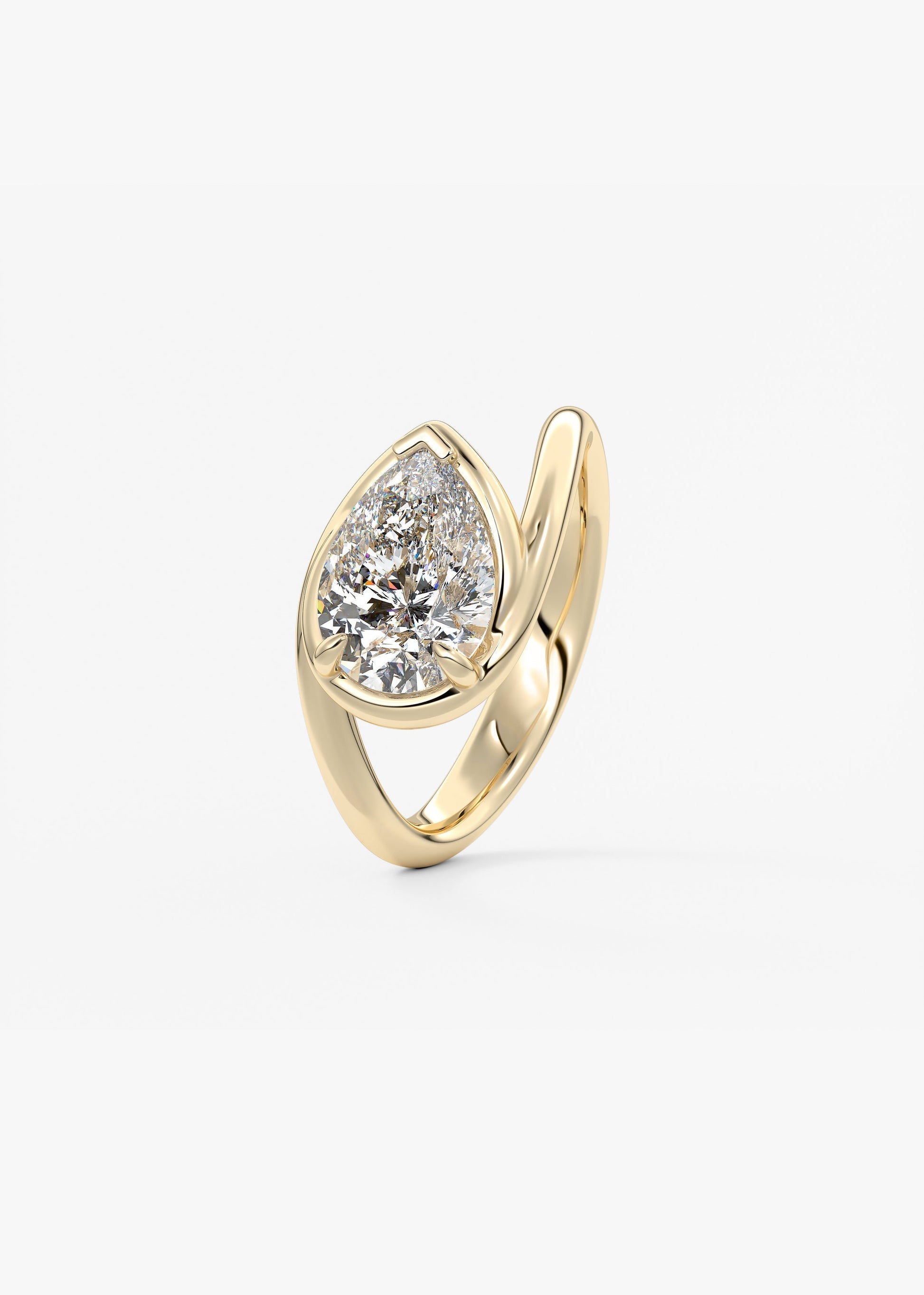 Oval Solitaire With Raised Basket Gallery Lab Grown Diamond Engagement Ring