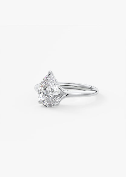 Oval Solitaire With Raised Basket Gallery Lab Grown Diamond Engagement Ring
