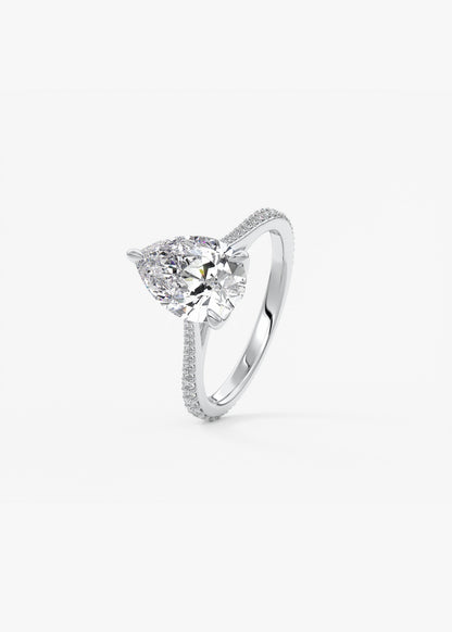 Oval Solitaire With Raised Basket Gallery Lab Grown Diamond Engagement Ring