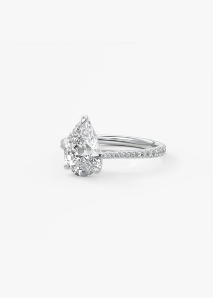 Oval Solitaire With Raised Basket Gallery Lab Grown Diamond Engagement Ring