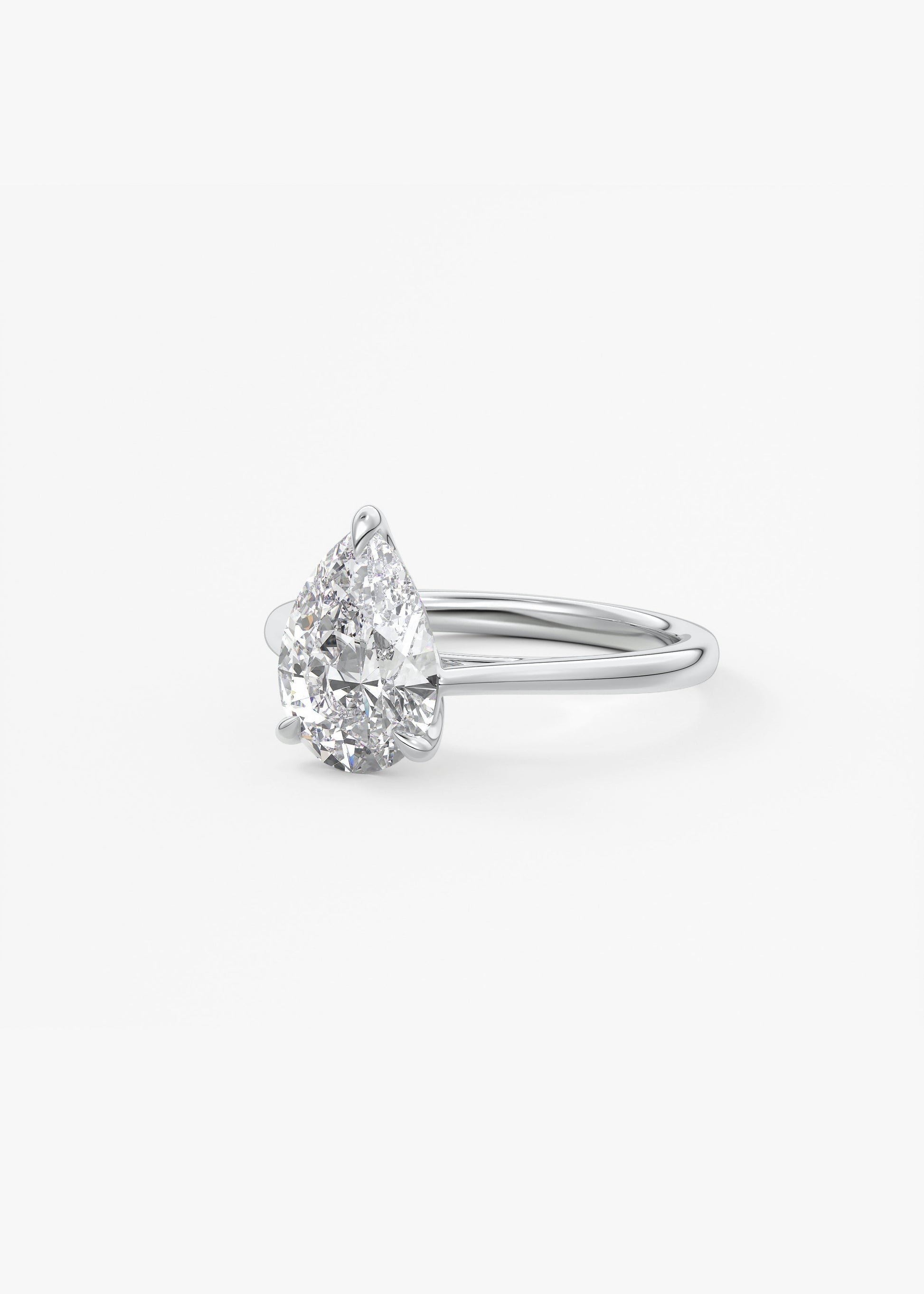 Oval Solitaire With Raised Basket Gallery Lab Grown Diamond Engagement Ring