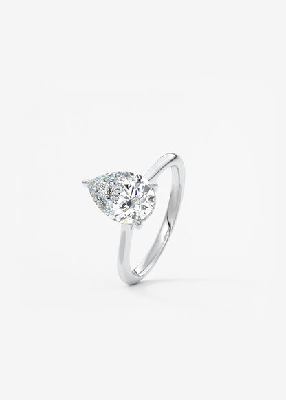 Oval Solitaire With Raised Basket Gallery Lab Grown Diamond Engagement Ring