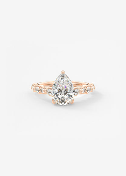 Oval Solitaire With Raised Basket Gallery Lab Grown Diamond Engagement Ring