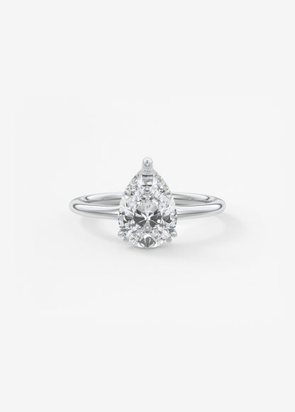 Oval Solitaire With Raised Basket Gallery Lab Grown Diamond Engagement Ring