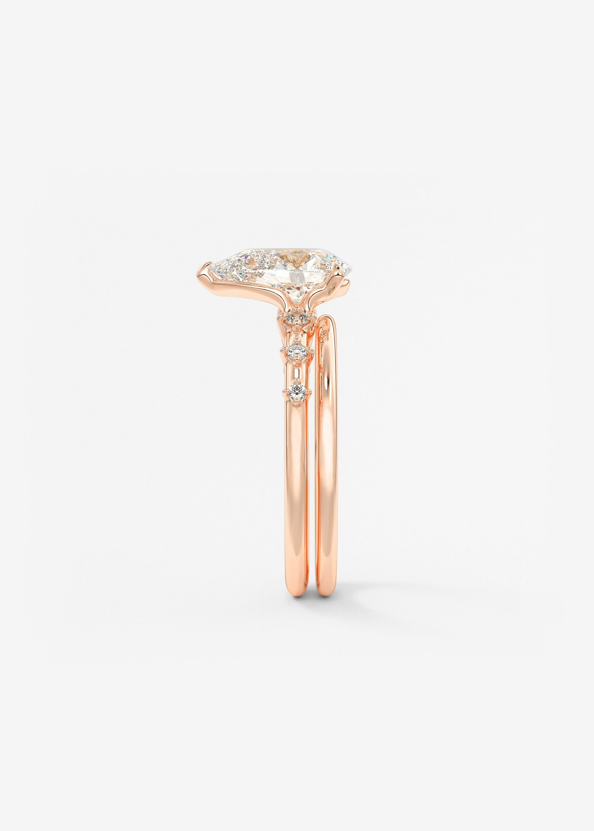 Oval Solitaire With Raised Basket Gallery Lab Grown Diamond Engagement Ring