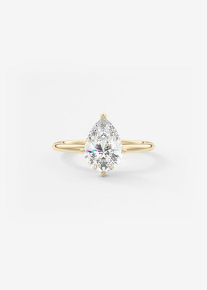 Oval Solitaire With Raised Basket Gallery Lab Grown Diamond Engagement Ring