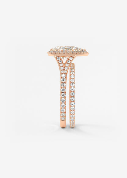 Oval Solitaire With Raised Basket Gallery Lab Grown Diamond Engagement Ring
