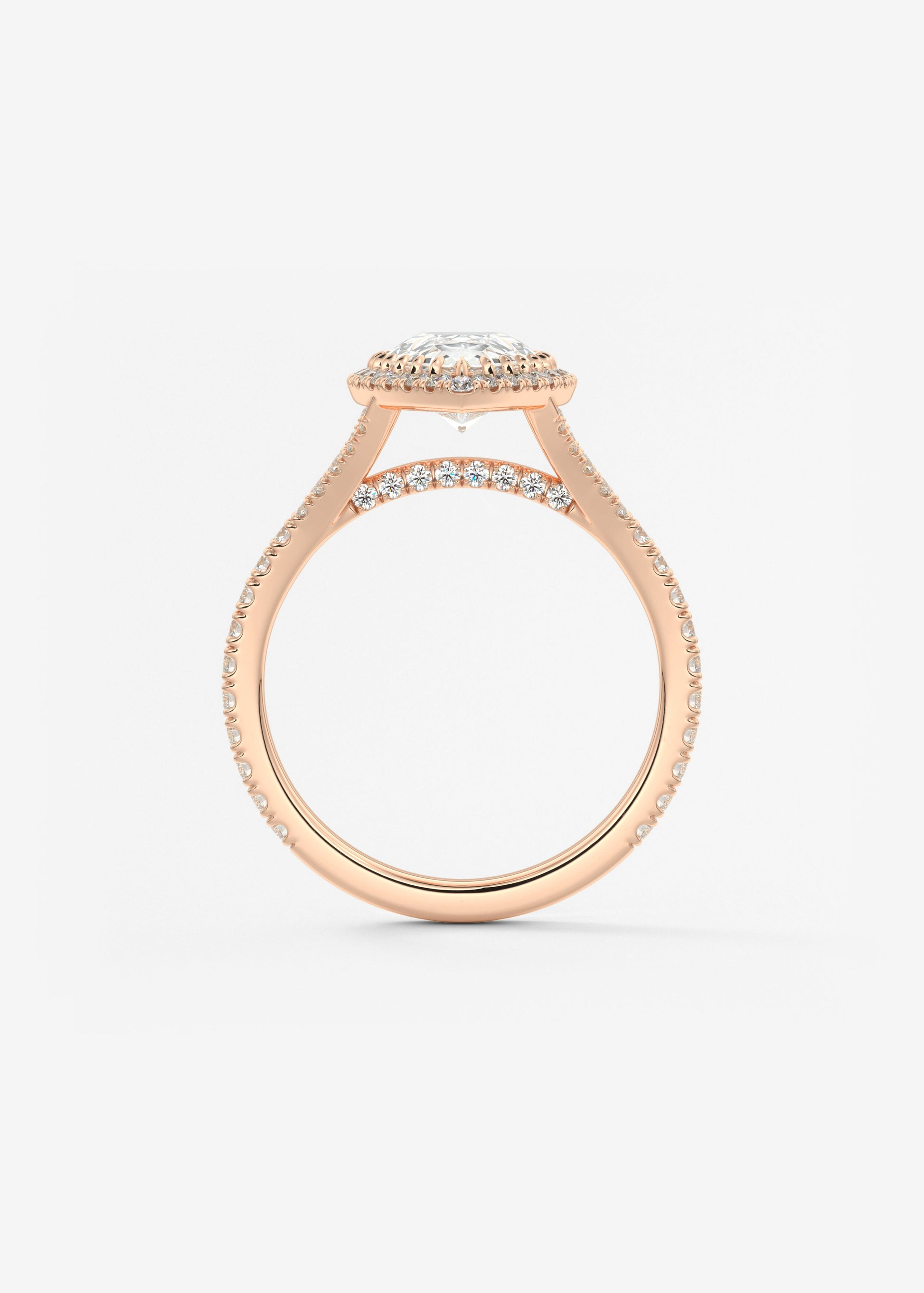 Oval Solitaire With Raised Basket Gallery Lab Grown Diamond Engagement Ring