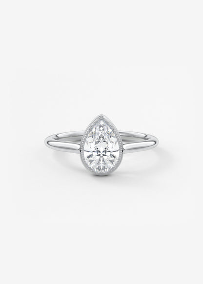 Oval Solitaire With Raised Basket Gallery Lab Grown Diamond Engagement Ring