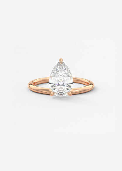 Oval Solitaire With Raised Basket Gallery Lab Grown Diamond Engagement Ring