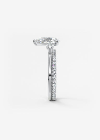 Oval Solitaire With Raised Basket Gallery Lab Grown Diamond Engagement Ring