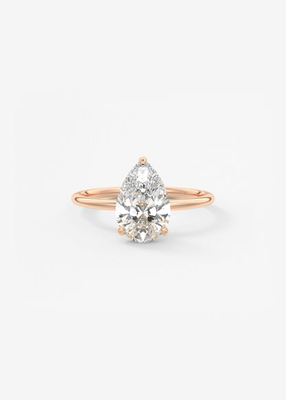 Oval Solitaire With Raised Basket Gallery Lab Grown Diamond Engagement Ring