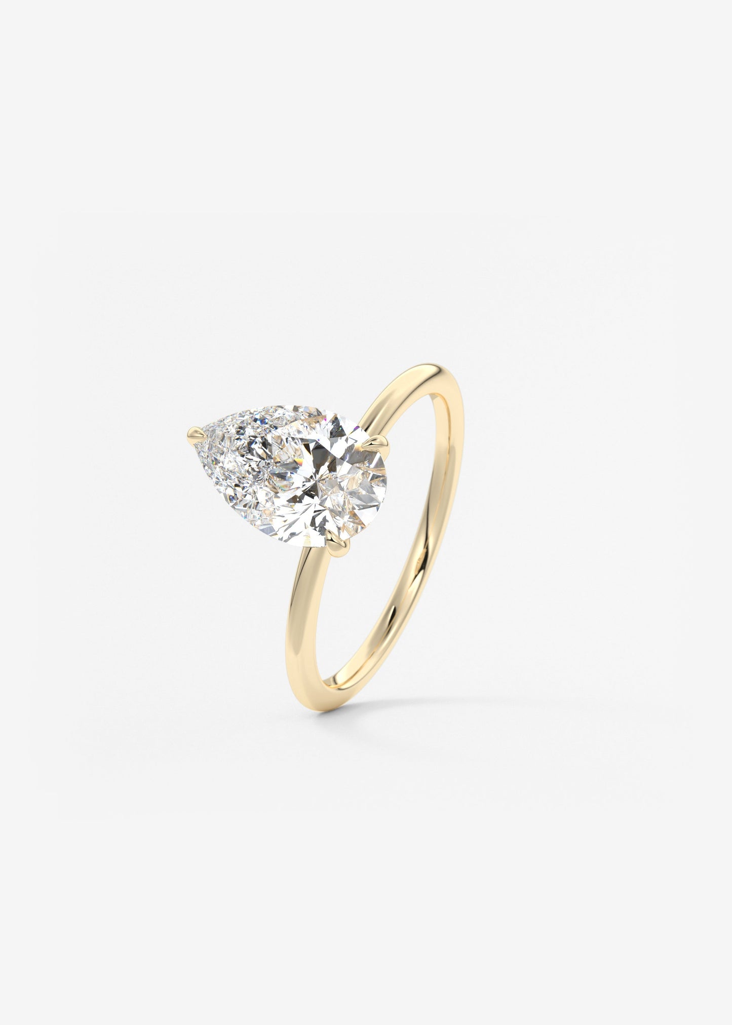 Oval Solitaire With Raised Basket Gallery Lab Grown Diamond Engagement Ring