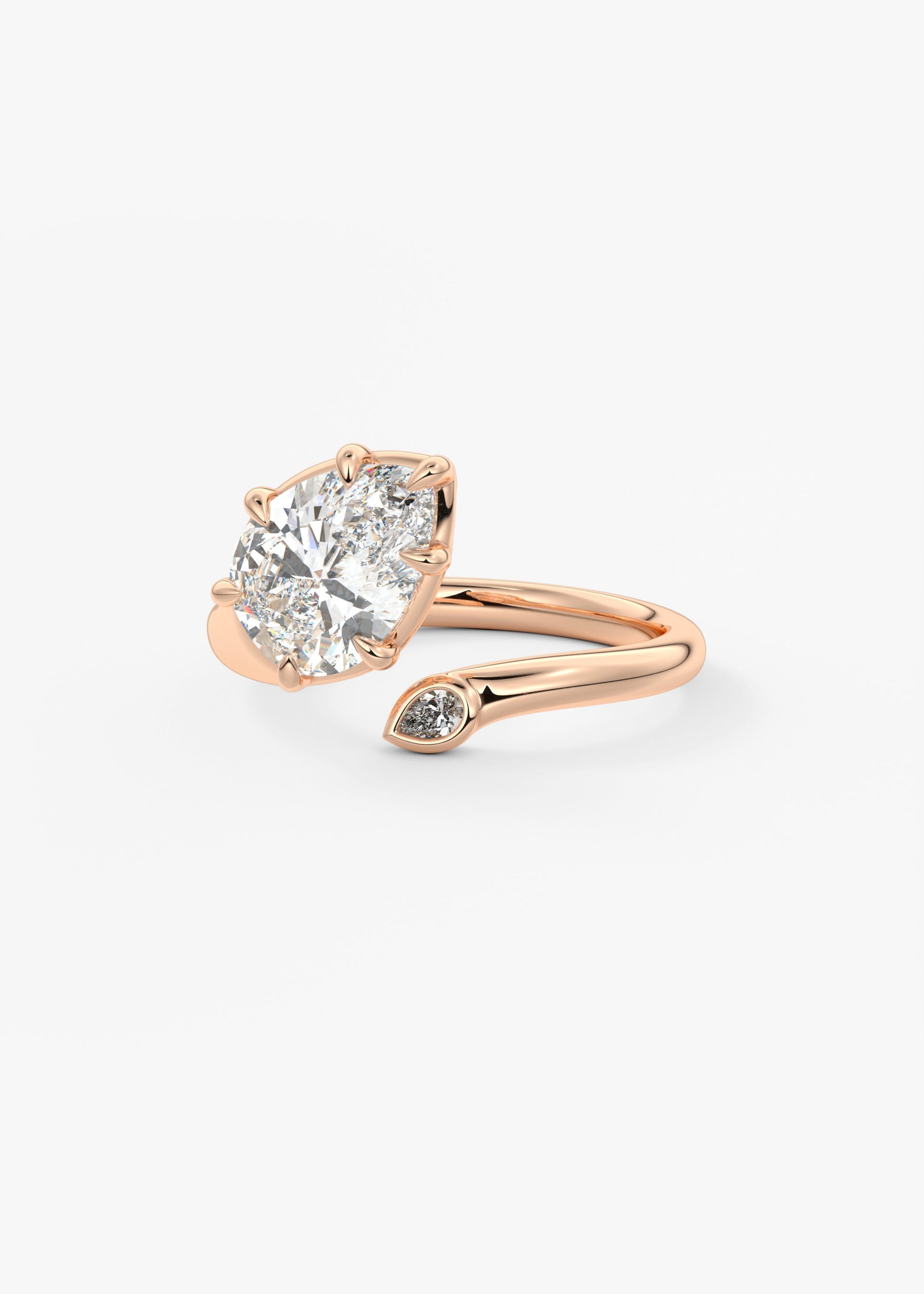 Oval Solitaire With Raised Basket Gallery Lab Grown Diamond Engagement Ring