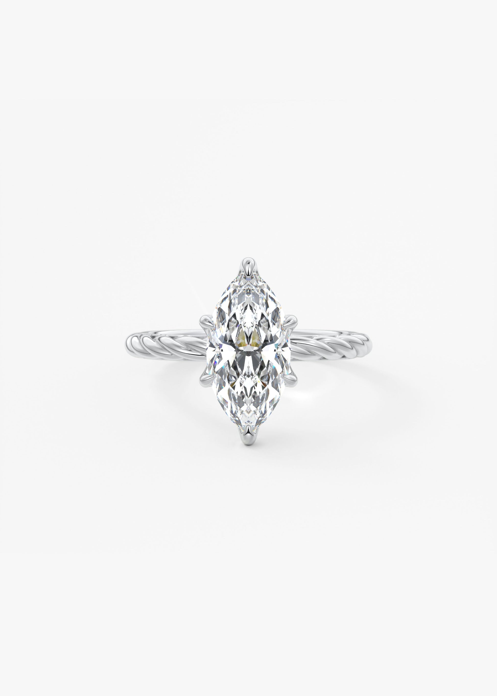Oval Solitaire With Raised Basket Gallery Lab Grown Diamond Engagement Ring