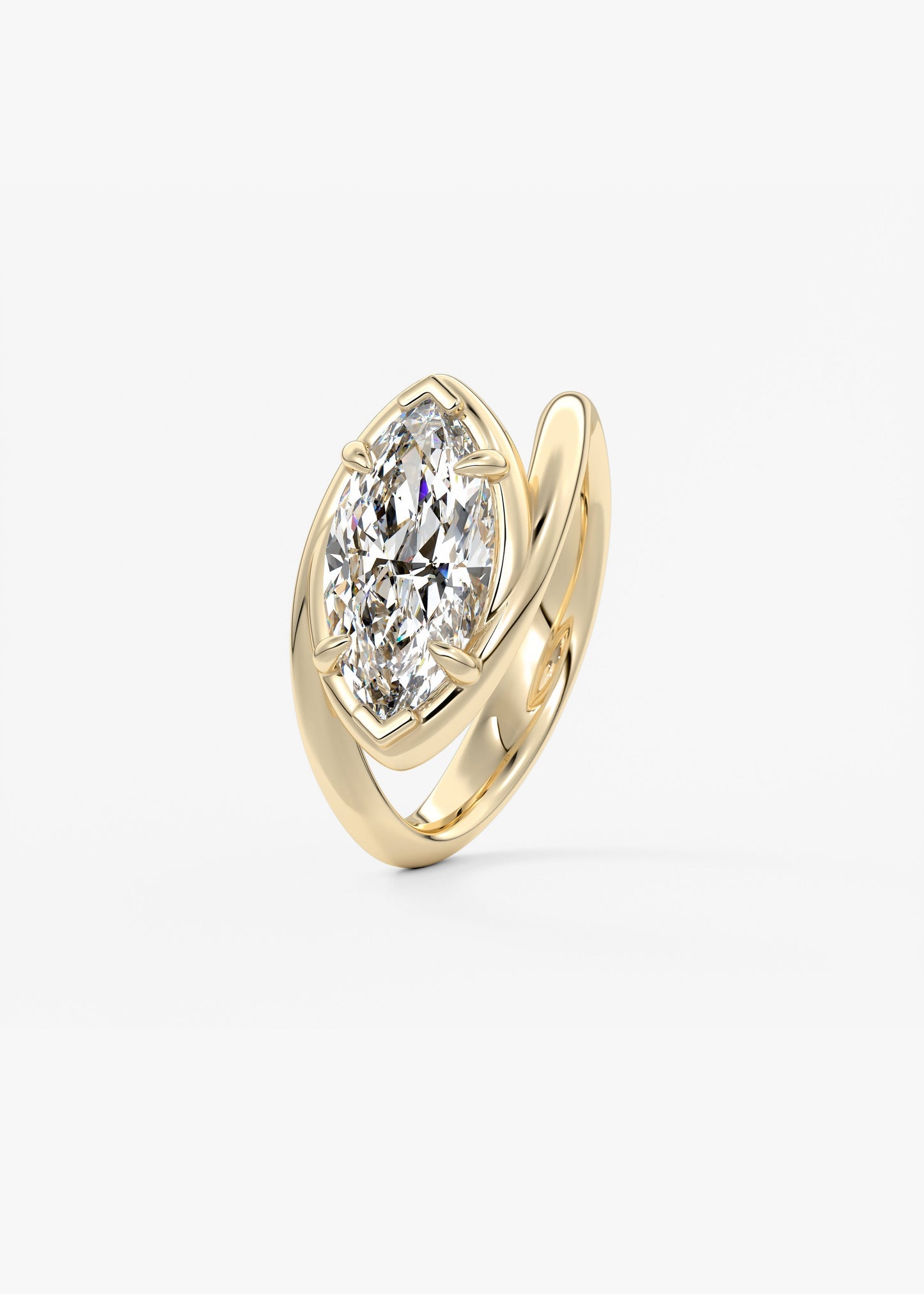 Oval Solitaire With Raised Basket Gallery Lab Grown Diamond Engagement Ring