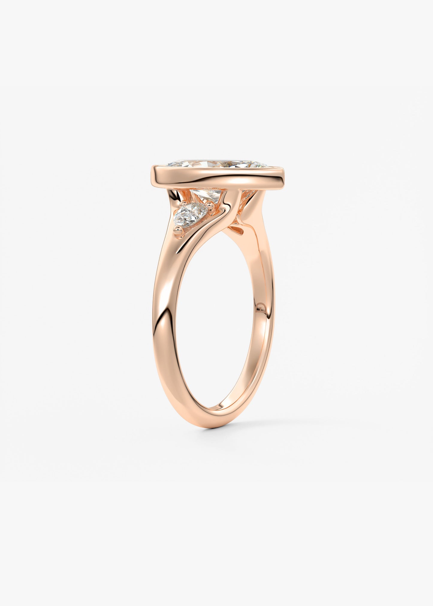 Oval Solitaire With Raised Basket Gallery Lab Grown Diamond Engagement Ring