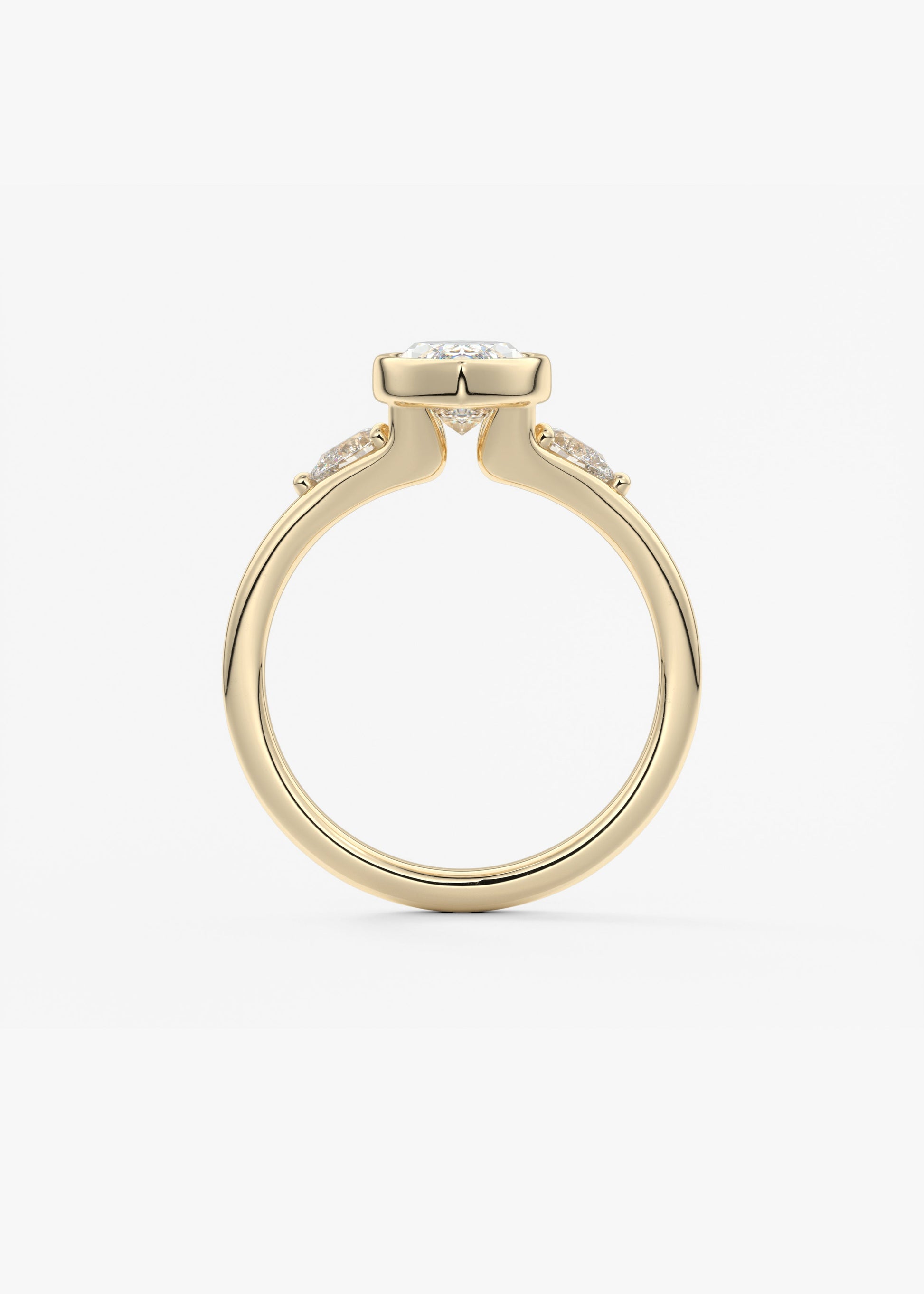 Oval Solitaire With Raised Basket Gallery Lab Grown Diamond Engagement Ring