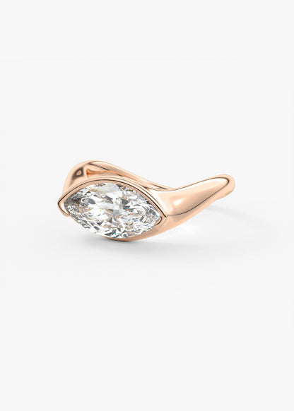 Oval Solitaire With Raised Basket Gallery Lab Grown Diamond Engagement Ring