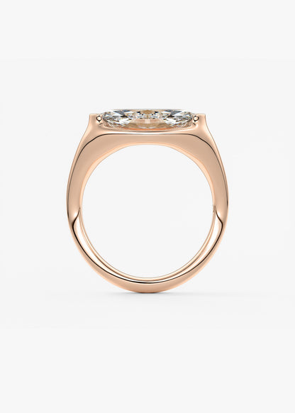 Oval Solitaire With Raised Basket Gallery Lab Grown Diamond Engagement Ring