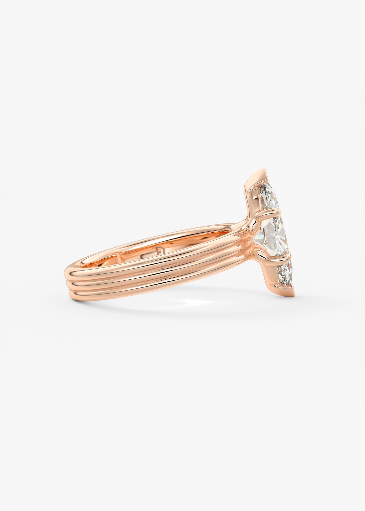 Oval Solitaire With Raised Basket Gallery Lab Grown Diamond Engagement Ring