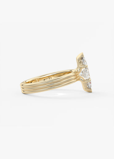 Oval Solitaire With Raised Basket Gallery Lab Grown Diamond Engagement Ring