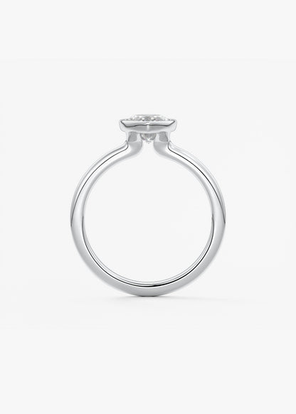 Oval Solitaire With Raised Basket Gallery Lab Grown Diamond Engagement Ring