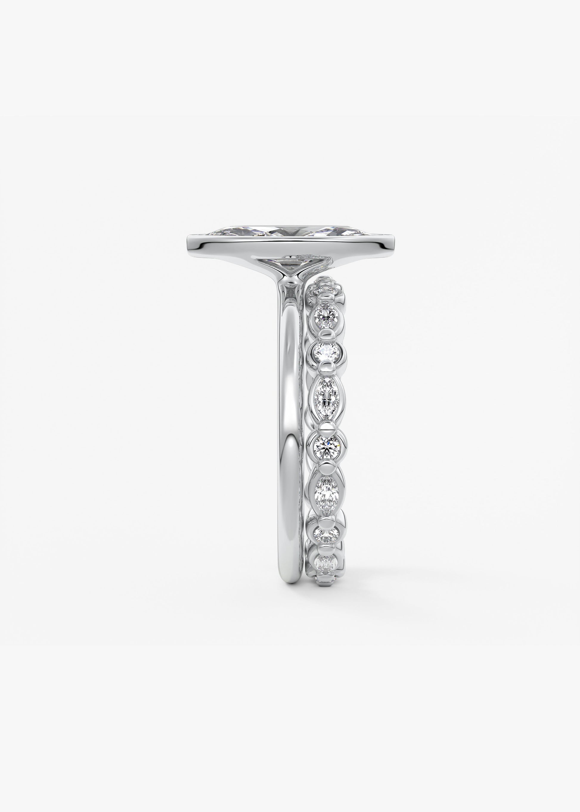 Oval Solitaire With Raised Basket Gallery Lab Grown Diamond Engagement Ring