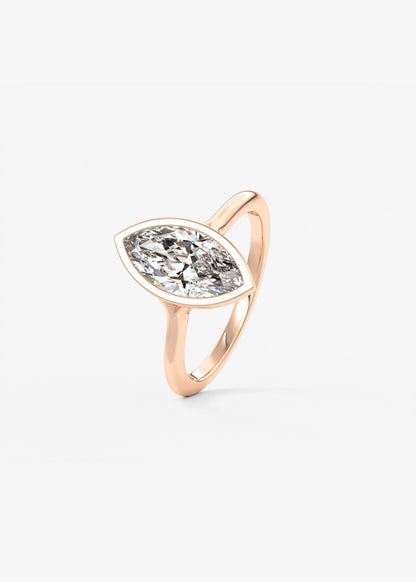 Oval Solitaire With Raised Basket Gallery Lab Grown Diamond Engagement Ring