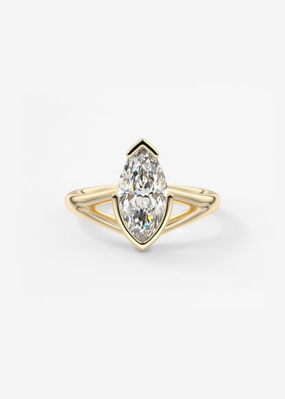 Oval Solitaire With Raised Basket Gallery Lab Grown Diamond Engagement Ring