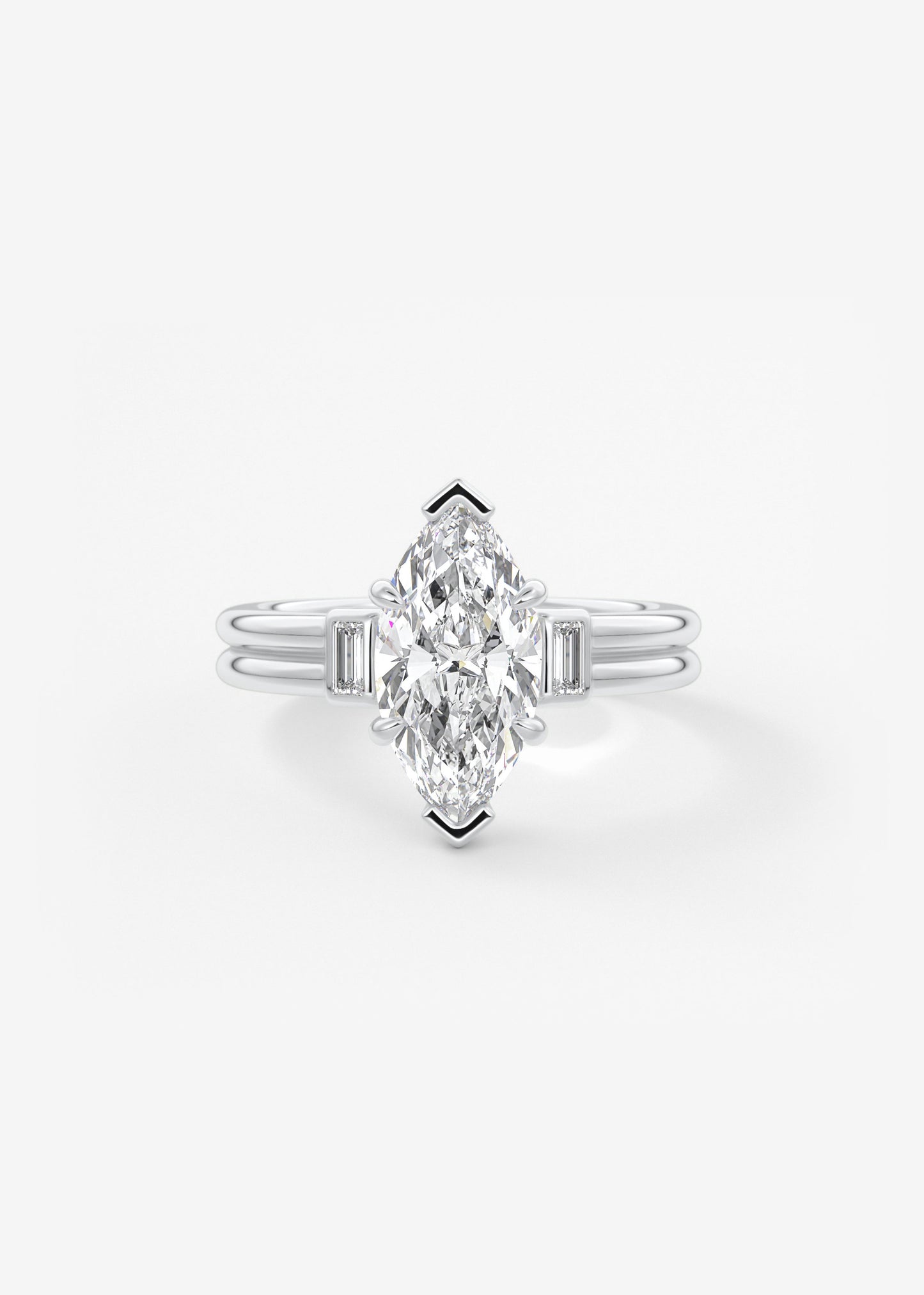Oval Solitaire With Raised Basket Gallery Lab Grown Diamond Engagement Ring