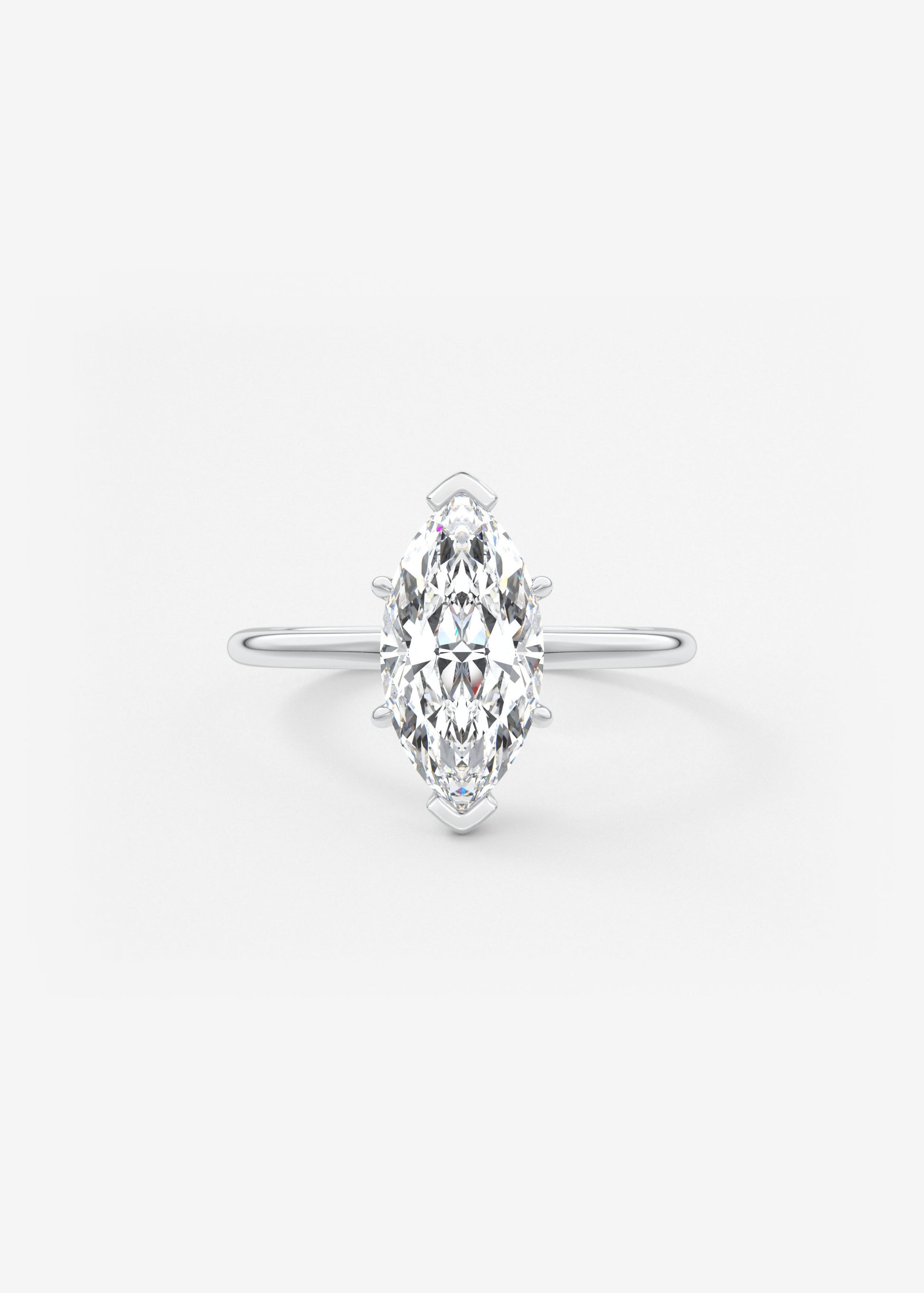 Oval Solitaire With Raised Basket Gallery Lab Grown Diamond Engagement Ring