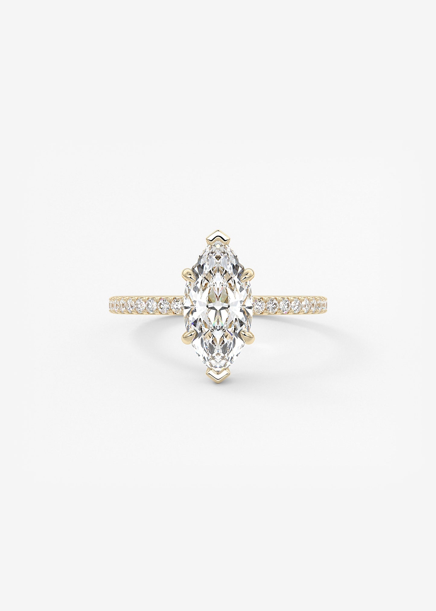Oval Solitaire With Raised Basket Gallery Lab Grown Diamond Engagement Ring