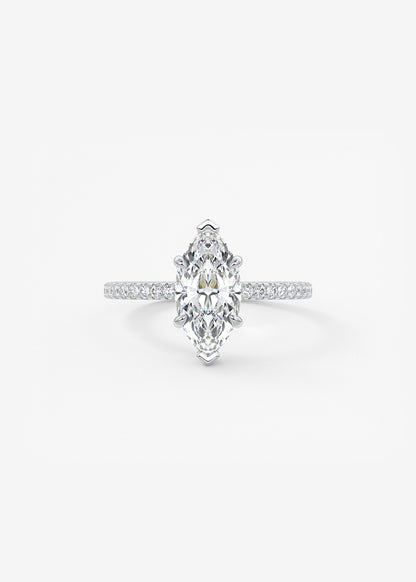 Oval Solitaire With Raised Basket Gallery Lab Grown Diamond Engagement Ring